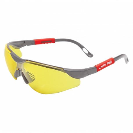 Okulary ochronne F UV PC żółte z regulacją