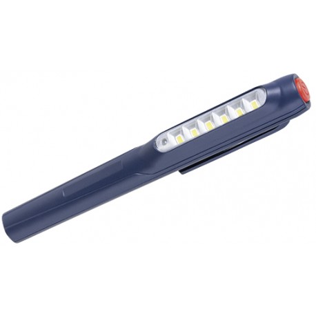 LATARKA KIESZONKOWA PENLIGHT 6+1 LED Niebieska