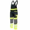 Ogrodniczki ostrzegawcze robocze Slim Fit ŻÓŁTE