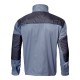 Bluza robocza ochronna męska 100% bawełna szaro - niebieska