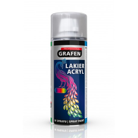 LAKIER W SPRAYU 400ml BIAŁY POŁYSK RAL 9010 GRAFEN